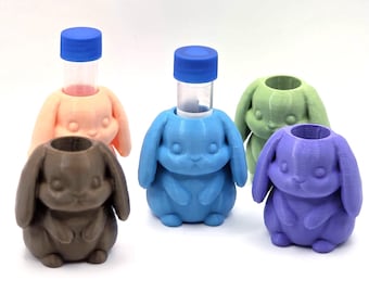 Bunn-ink – Portamuestras de tinta con forma de conejito de Pascua para plumas estilográficas | Portamuestras de tinta | Estación de inmersión de tinta estable impresa en 3D