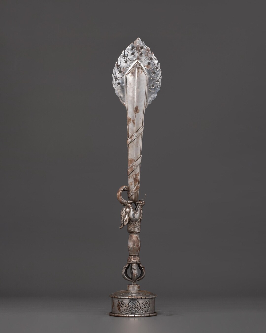 Where Is Ritual Sword Dragon-head Ritual Sword With Stand | Handcrafted Iron Blade - Etsy