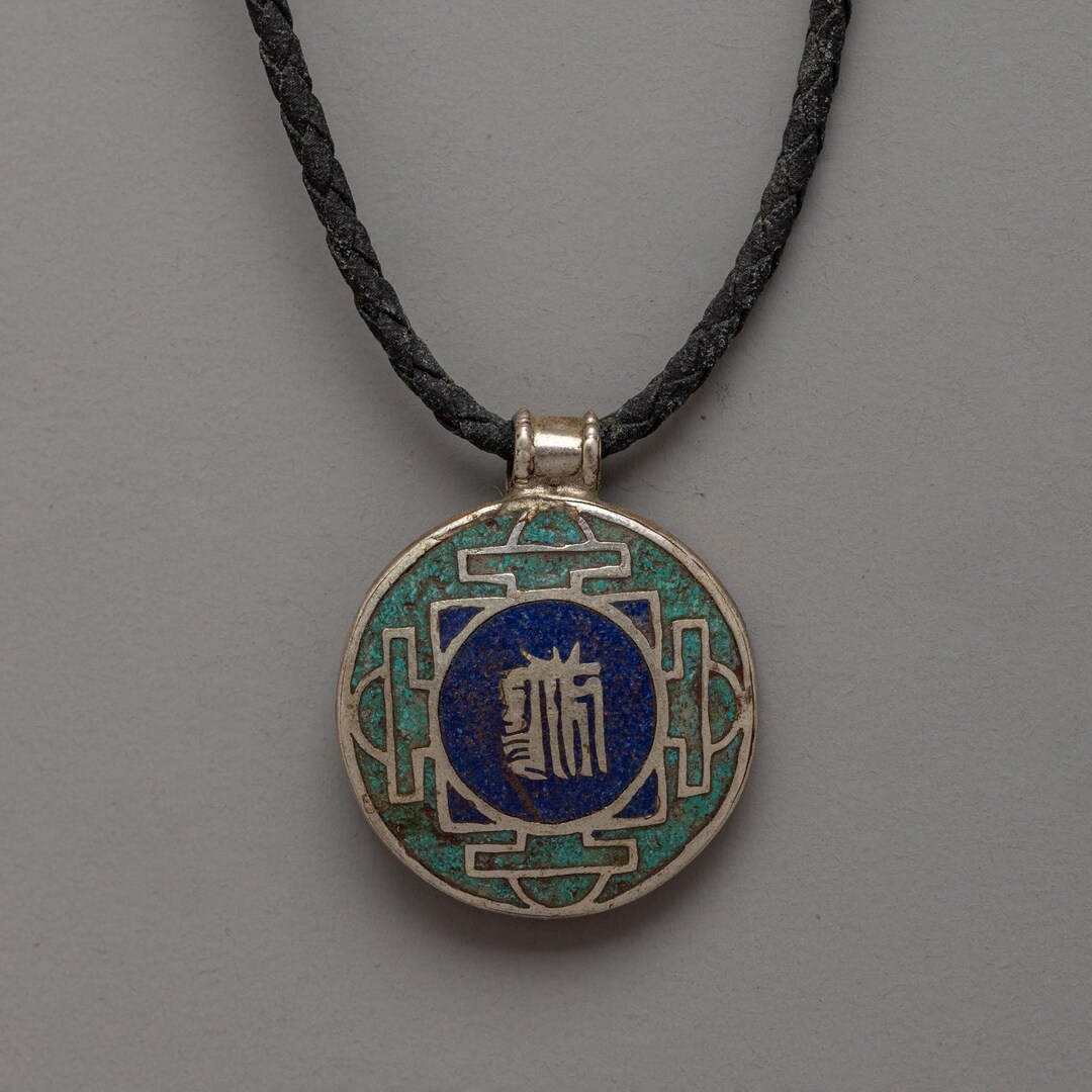 Handcrafted Buddhist Silver Locket | Buddhist Tibetan Mantra Jewelry ...