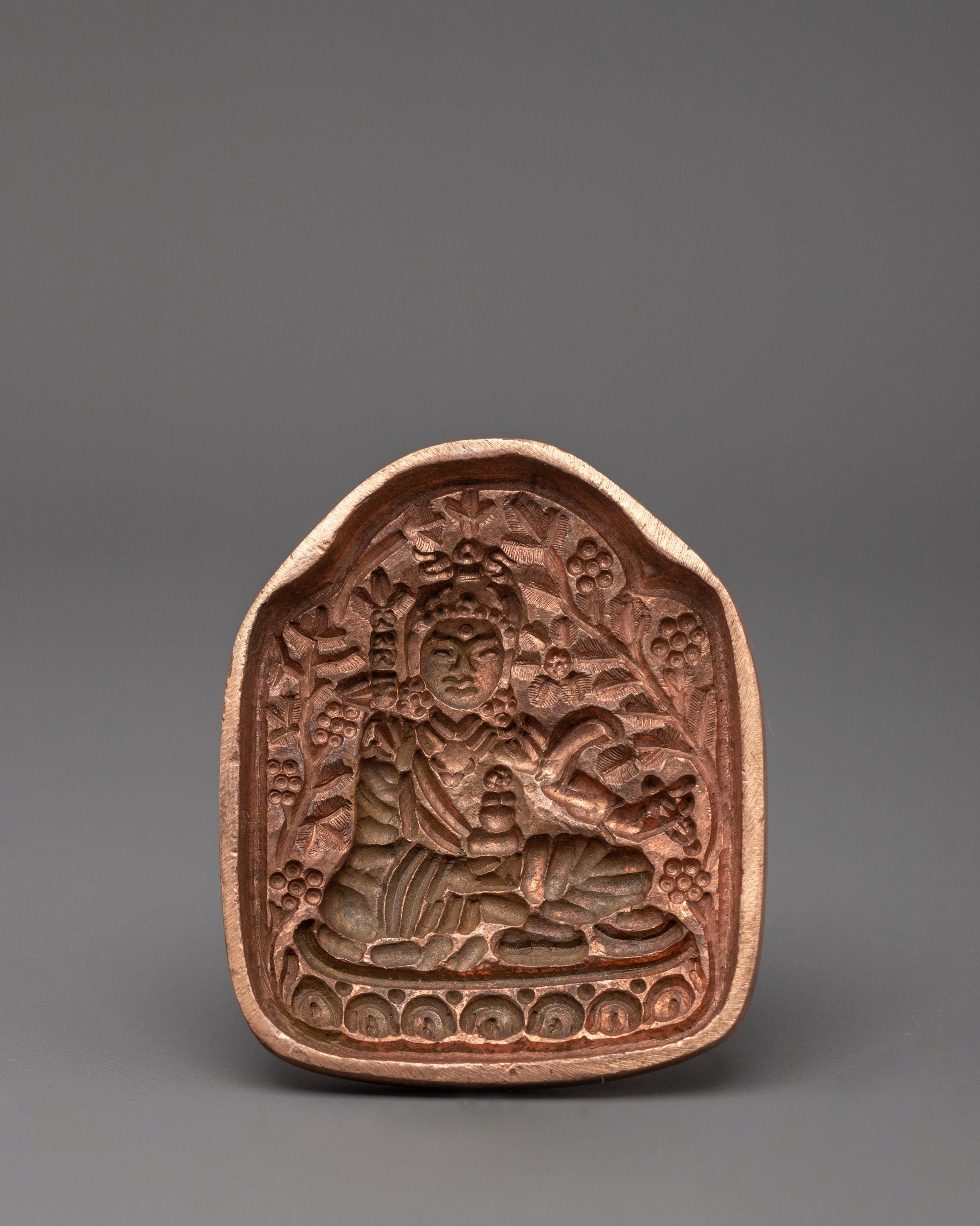 Handcrafted Copper Tsa-tsa Mold | Tibetan Buddhist Art | Sacred