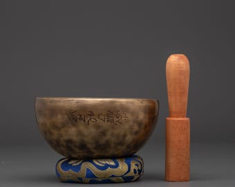 Spiritual Healing Sound Bowl | Meditation Singing Bowl for Sound Therapy, Chakra Balance, Energy Healing, Mindfulness, and Relaxation Gift