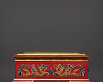 Traditional Ritual Wooden Incense Burner | Sacred Buddhist Home Decor | Spiritual Burner for Meditation, Altar| Elegant Design for Home