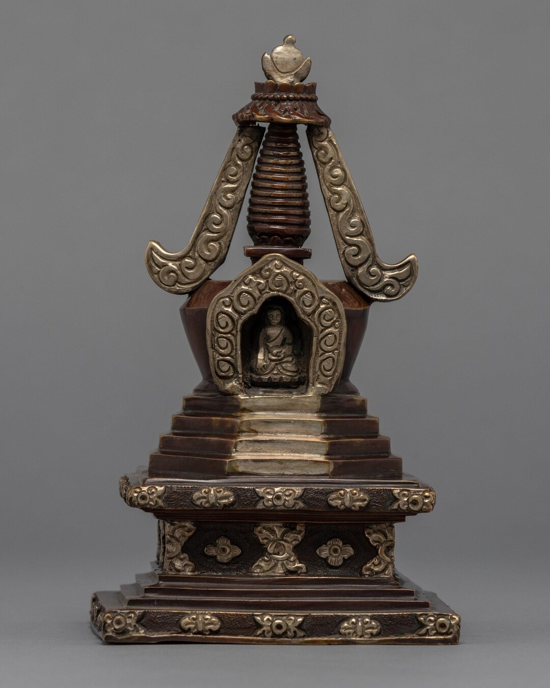 Ritual Stupa | Handcrafted Sacred Buddhist Shrine Sculpture | Spiritual ...