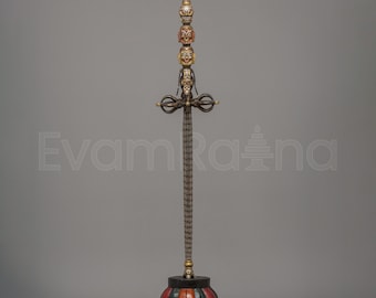 Tibetan Ritual Khatvanga | Symbolic Tool for Spiritual Practices | Handcrafted Offering for Blessings, Protection & Meditation | Tibetan Art