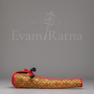 Decorative Tibetan Kangling Cover | Kangling Cover for Spiritual Decor | Handcrafted Vajrayana Instrument Accessory for Altar Display