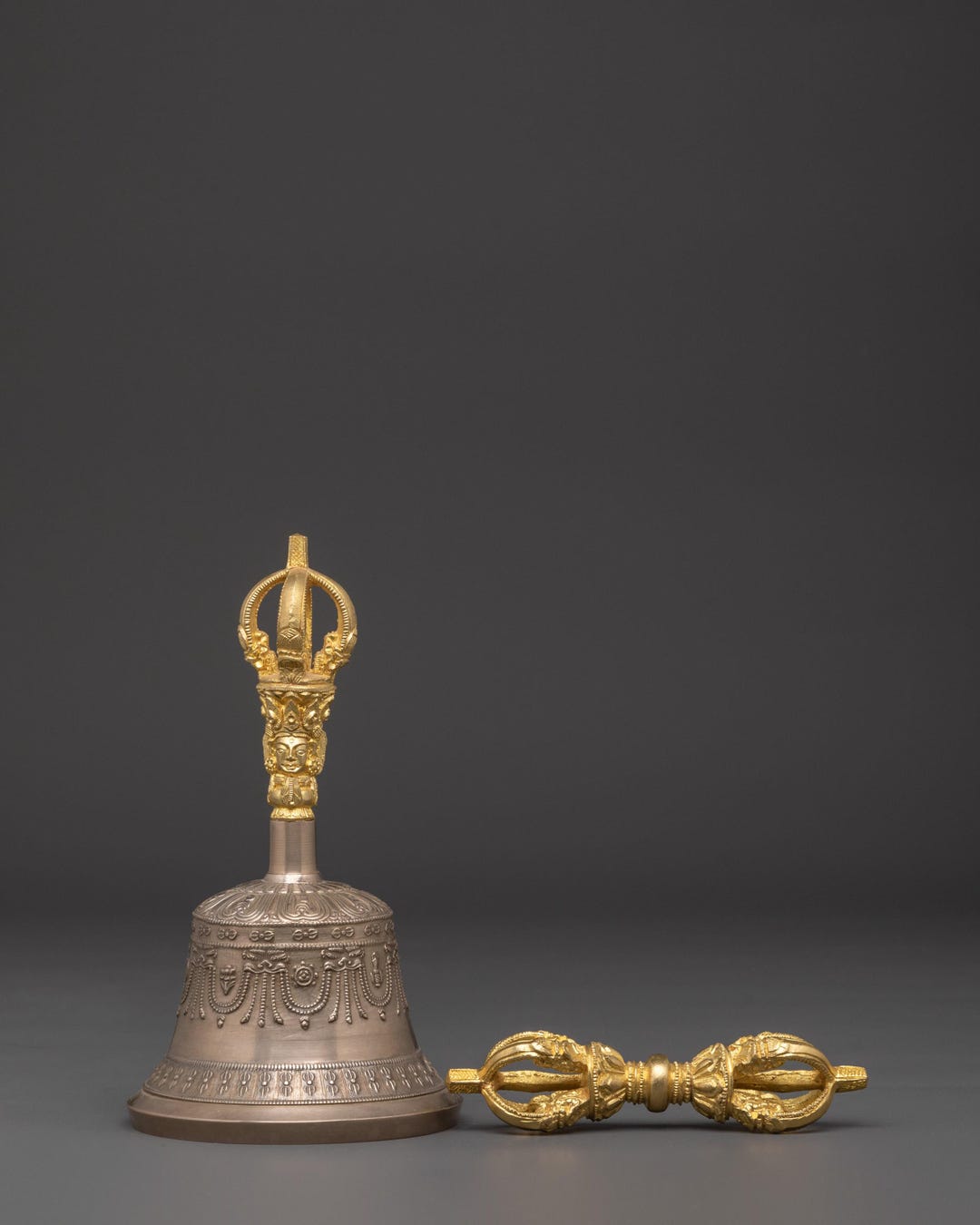 Vajra Ritual Tibetan Bell and Vajra Ritual Tools | Handcrafted Brass & Bronze ...