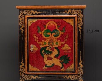 最強の金運！Ghau prayer box 彩繪 手描きザキラムペンダント八吉祥 Sacred Mantra Ghau Box | Tibetan Buddhist Copper Prayer Box
