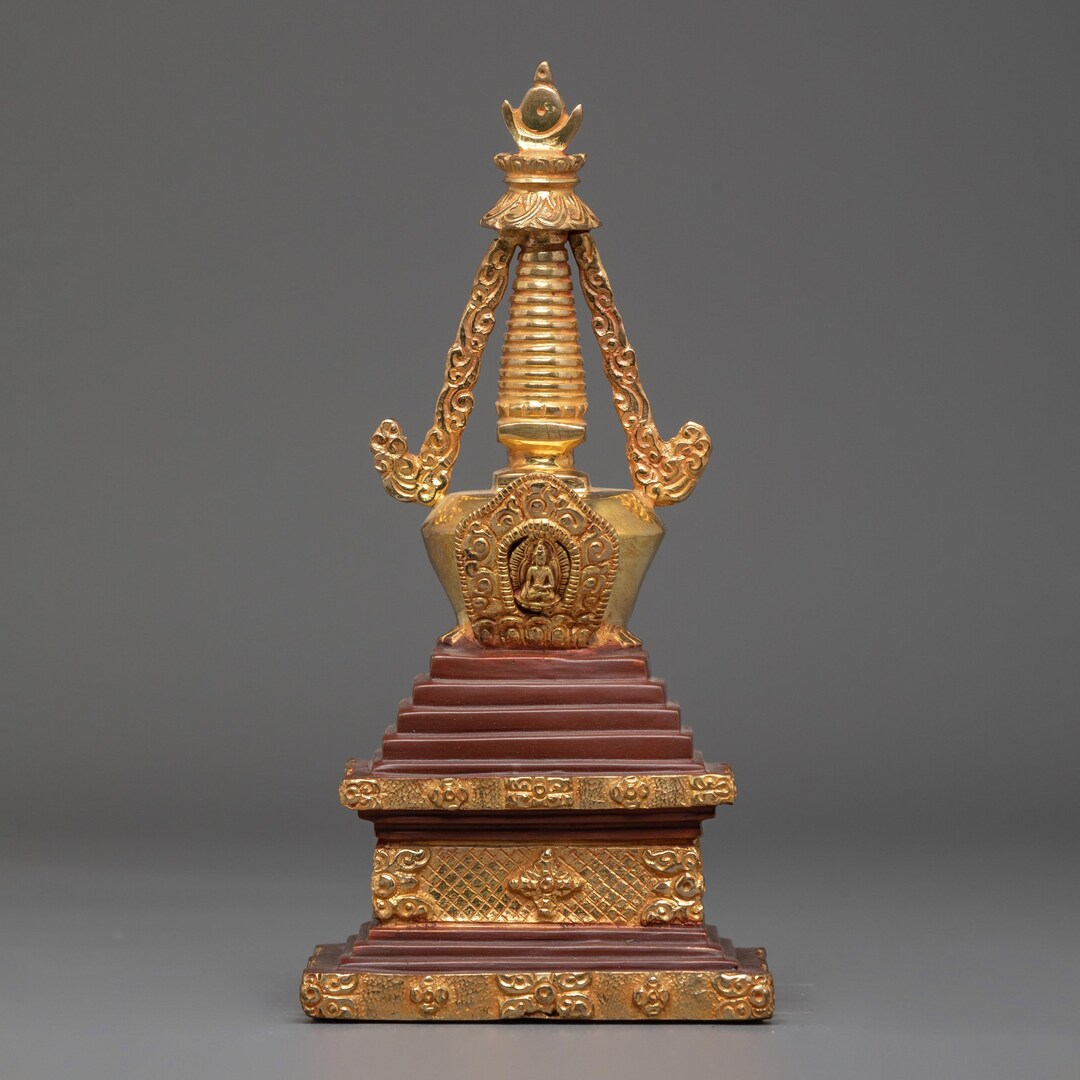 Tibetan Handmade Buddhist Stupa | Sacred Stupa| Spiritual Home Ornament ...