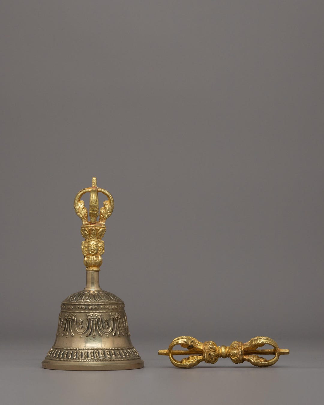 Buddhist Ritual Set Vajra and Bell | Tibetan Dorje Bell for Buddhist ...