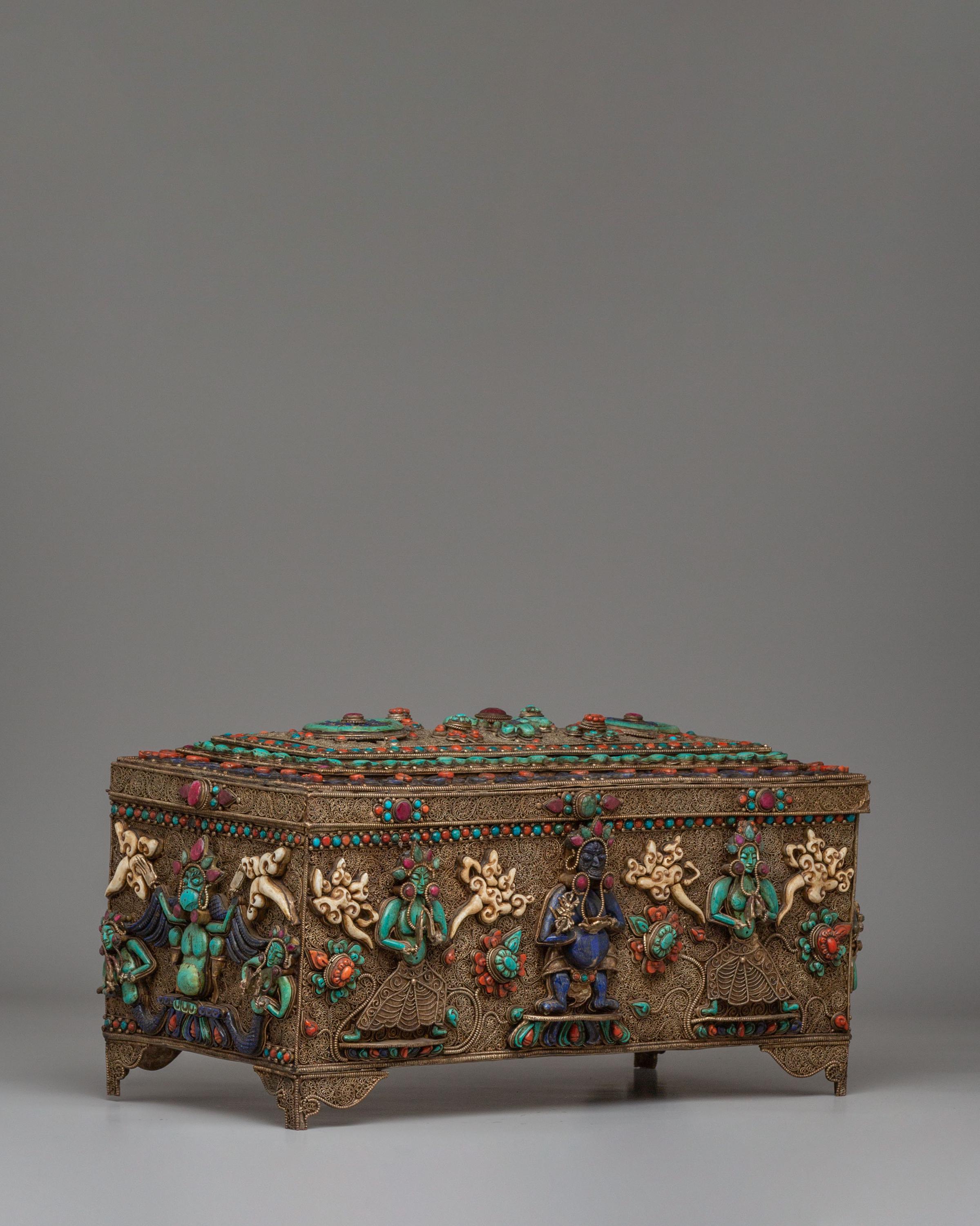 【レア】【輸入盤】HAROLD BUDD BUDDBOX Handcrafted Buddhist Treasure Box | Sacred Meditation Decoration