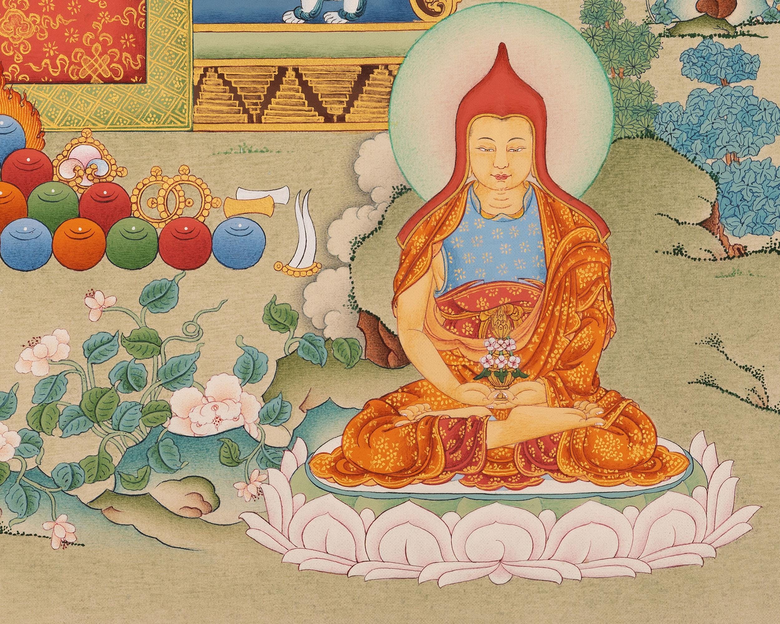 ロンチェンパ師のタンカ版画 | ロンチェンパ、ジグメ・リンパ