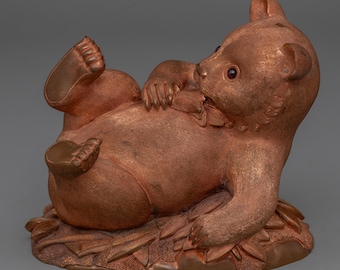Handcrafted Bear Statue | Perfect Gift for Wildlife Lovers and Nature Collectors | Decorative Bear Sculpture for Home Décor, Animal Art