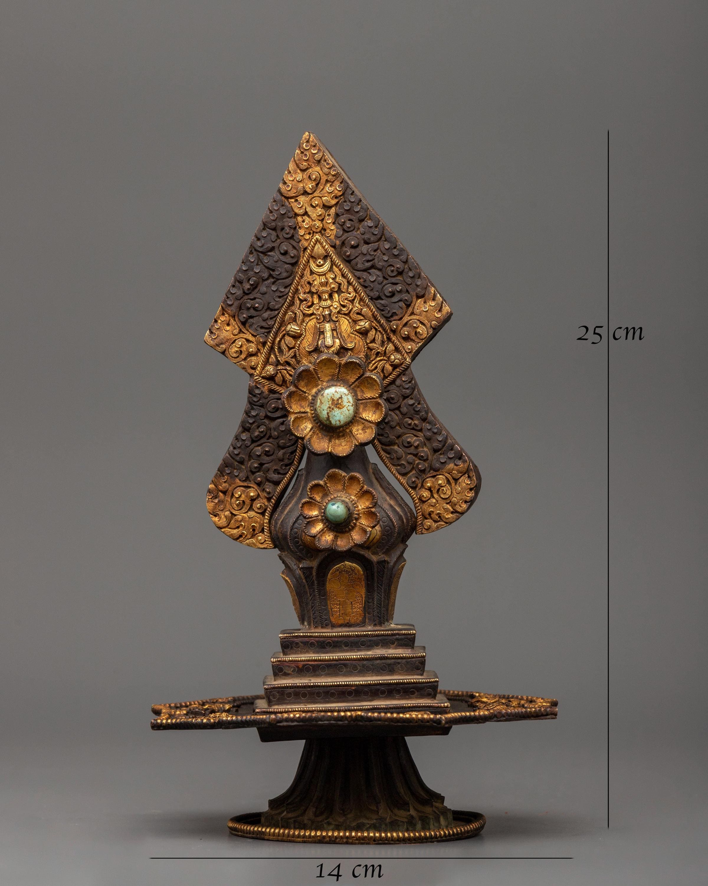 手作りの酸化銅製トルマ：チベット仏教の祭壇装飾 - Etsy 日本