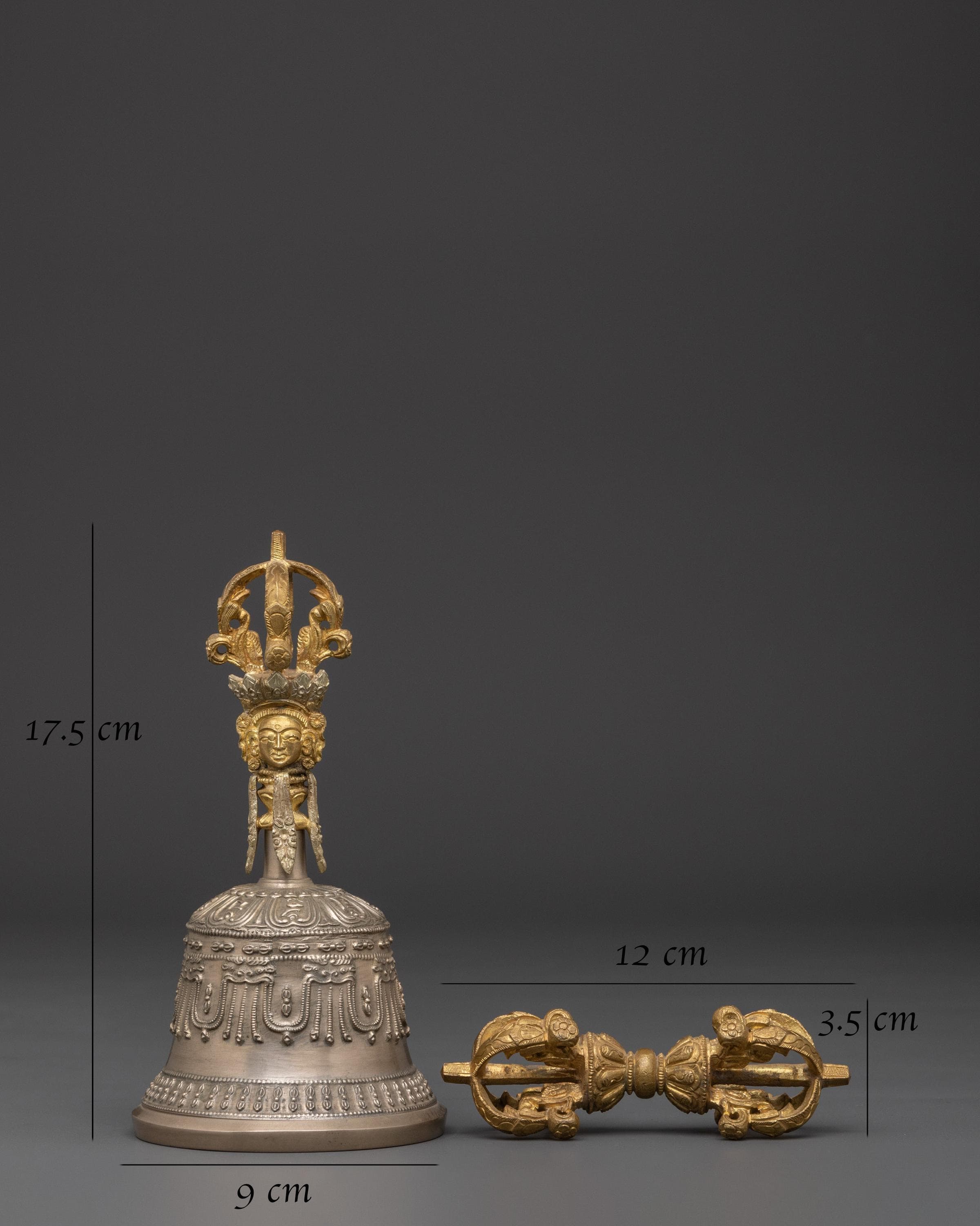 Handcrafted Buddhist Bell and Vajra | Meditation Tools for