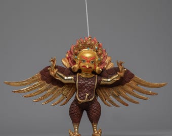 ガルーダの壁彫像 - 吊り下げ式ガルーダ ヒンドゥー教 仏教 ジャイナ教