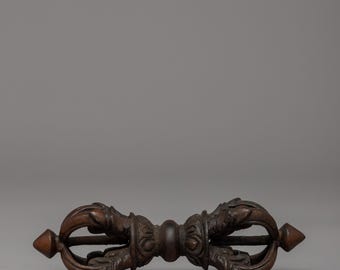Copper Vajra Ritual Tool | Spiritual Protection Symbol | Sacred Tibetan Dorje of Power and Wisdom | Vajra for Buddhist Rituals