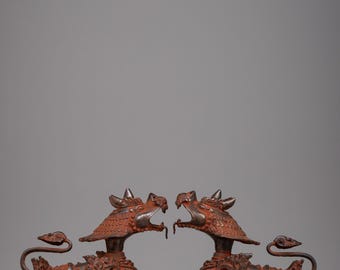 12インチ 獅子に乗ったインドラ神 | 真鍮像 - Etsy 日本