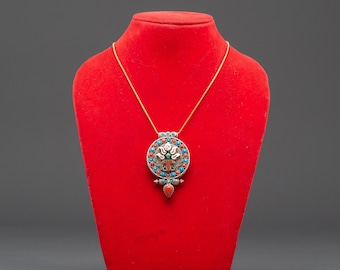 Sacred Buddhist Ghau Box Locket | Traditional Tibetan Amulet for Prosperity | Handcrafted Himalayan Prayer Pendant for Protection & Blessing