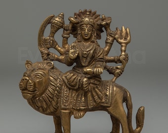 ドゥルガーを描いた古代の木製祭壇 - ネパール - 仏教美術 - Etsy 日本