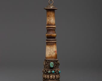 Sello ritual tibetano / Herramienta budista artesanal para meditación / Prácticas espirituales / Símbolo sagrado, perfecto para altar y uso ritual.