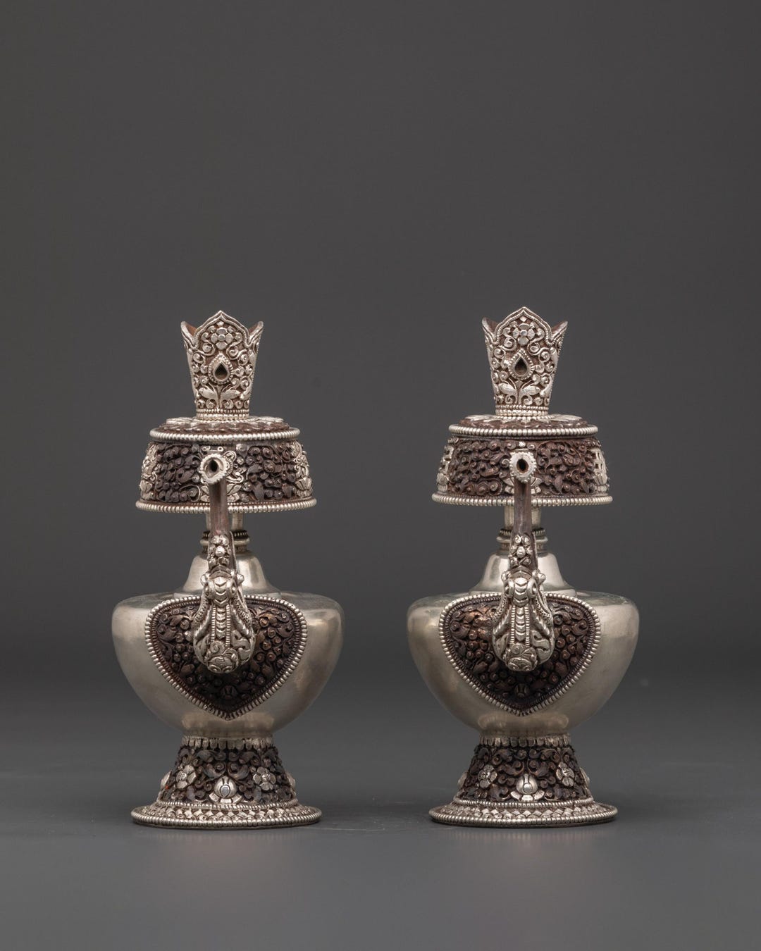 Himalayan Ritual Objects Himalayan Ritual Bhumba Set | for Tibetan Altar Offerings | Tibetan ...
