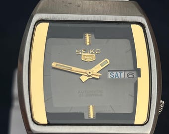 ORIGINAL SEIKO 5 Automatic Day Date Japanese Wrist Gent's Vintage