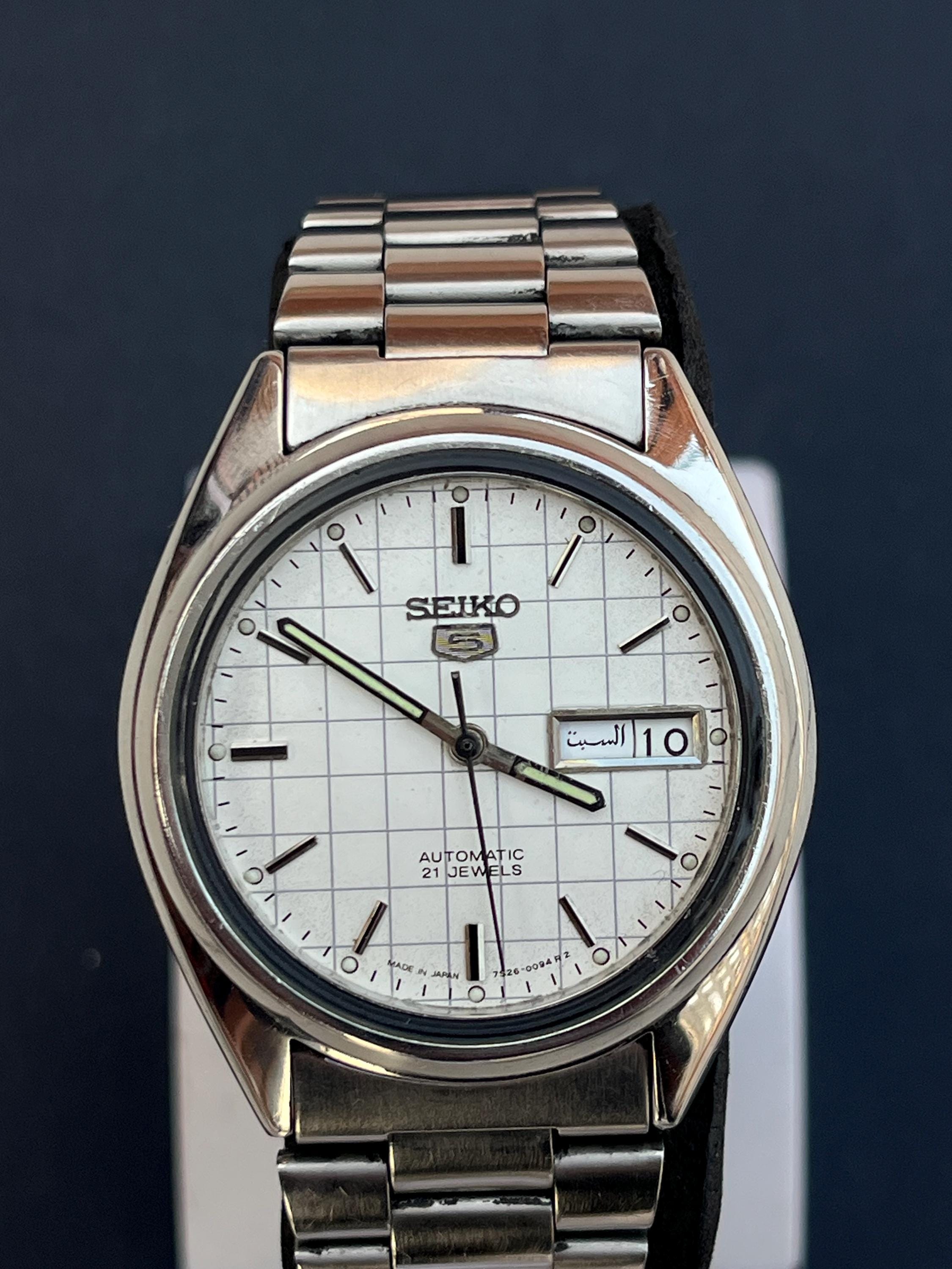 Vintage Rare Original Seiko 5 Automatic 21 Jewels 7S26-3040 Japan