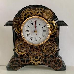 Steampunk style Mantle Clock
