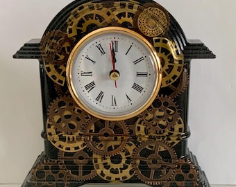 Steampunk style Mantle Clock