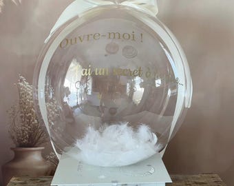 Globo de Burbuja – Set de Regalo para Anuncio de Embarazo