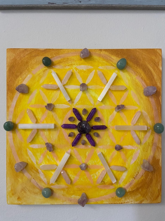 Handmade Crystal Grid by LiliSpiritualArt
