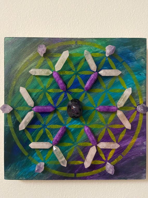 Handmade Crystal Grid by LiliSpiritualArt