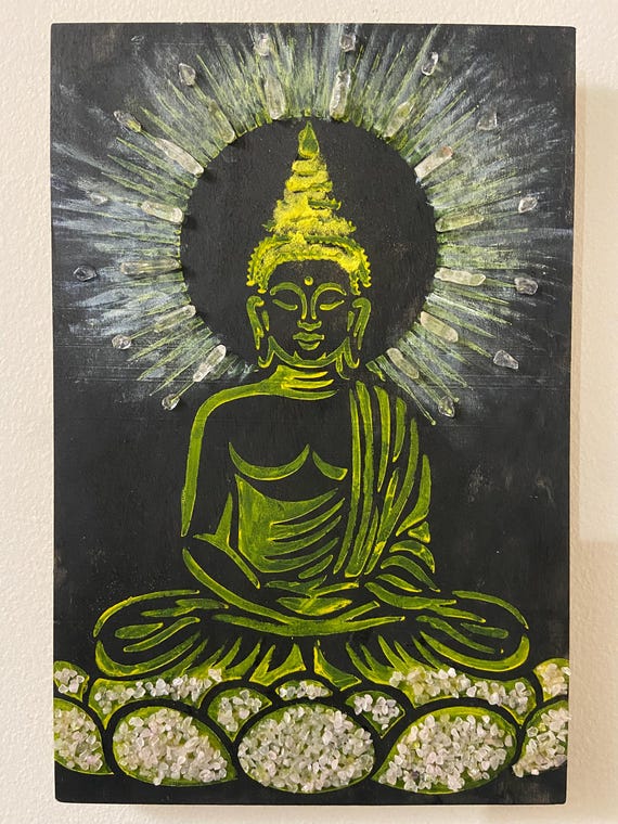 Handmade Crystal Art -- Buddha by LiliSpiritualArt