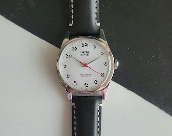 Vintage Überholte HMT Janata Bangla White Face 35 mm Handaufzug Herren Armbanduhr
