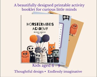 Printable Halloween Activity Book for Kids: Spooky Mazes & Puzzles (Digital Download PDF)