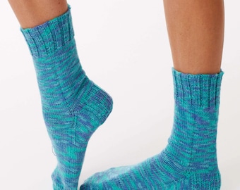 Modello base per calzini, modello per maglia, modello per maglia in PDF da scaricare, modello per maglia per calzini a forma di nuvola in PDF, facile, classico, adatto ai principianti