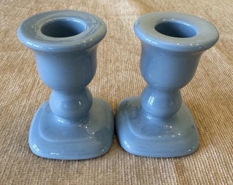 ¡Nuevo! Portavelas Partylite Vintage Azul Francés