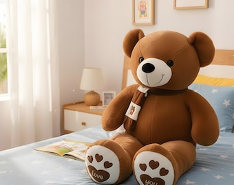 Oso de peluche grande de regalo / Juguete suave y tierno para niños