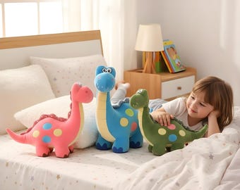 Peluche de dinosaurio osito de peluche / Animal de peluche suave para niños pequeños, decoración de guardería