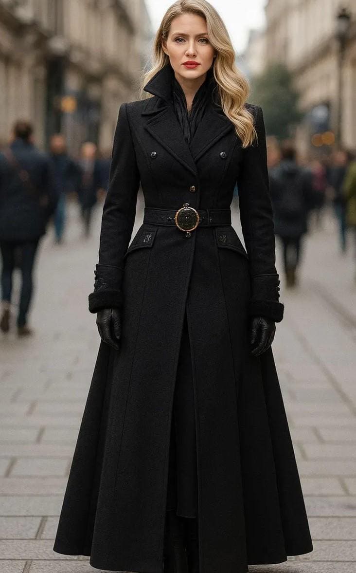 Black Funeral Coat - Etsy Norway