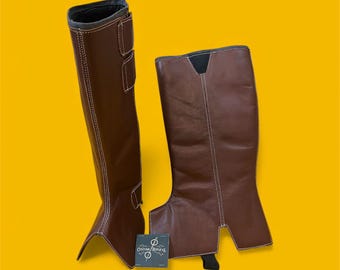 Boba Fett Inspired Leather Leg Wraps • Handmade Cosplay Armor
