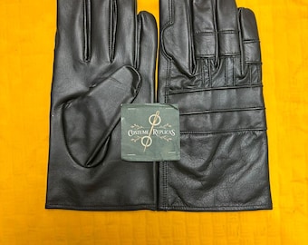 Kylo Ren Cosplay Gloves, Genuine Leather Star Wars Costume Accessory, Screen-Accurate