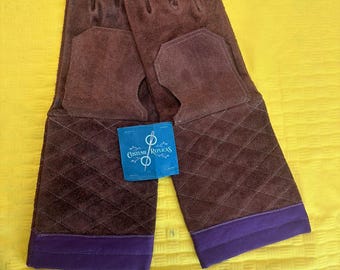 Guanti in pelle scamosciata ispirati all'armaiolo / Guanti da cosplay mandaloriani / Accessori per costumi di Star Wars fatti a mano