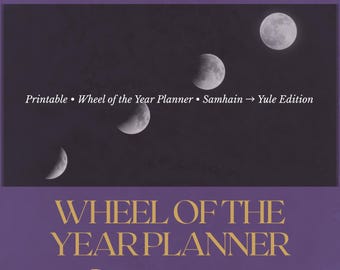 Wheel of the Year Planner – Samhain to Yule Edition | Sabbat Journal & Ritual Guide | Printable Witch Planner