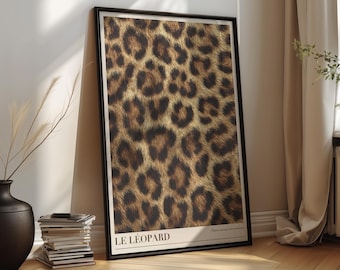 Animal Print Poster – Chic Leopard Wall Art for Living Room or Bedroom