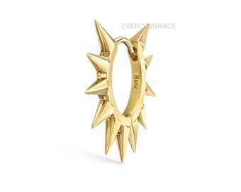 Metal Mohawk Hoop Earring