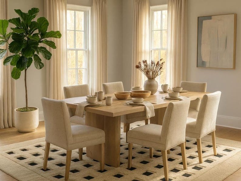 Square Pattern Rugs Hand-tufted Wool Area Rug, Modern Geometric Square Pattern Rug, Beige ...