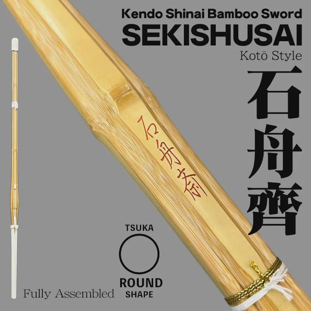Kendo Shinai Bamboo Sword 石舟齊 SEKISHUSAI Madake Bamboo Kotō Style Fully ...