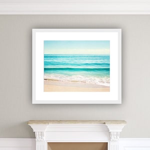 Ocean Wall Art - Beach Art Print Coastal Photography Modern Seascape Photo Art Beach House Decor Nautical Wall Hanging