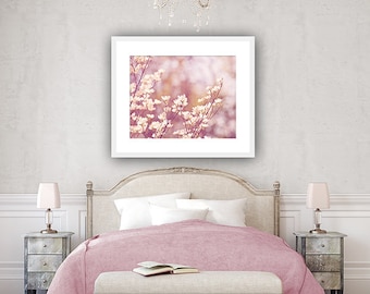 Pink Flower Photography Nature - Baby Girl Nursery Prints, Bedroom Decor Women, Little Girl Room Decor, Floral Nursery, Dogwood Print